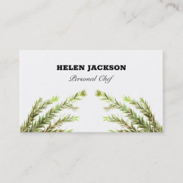 Rosemary Herbs Koch Business Card Visitenkarte