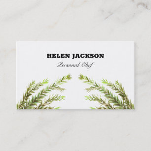 Rosemary Herbs Koch Business Card Visitenkarte