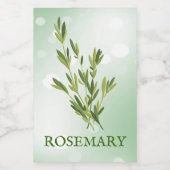 Rosemary Herbs Label Lebensmitteletikett (Einzelnes Label)