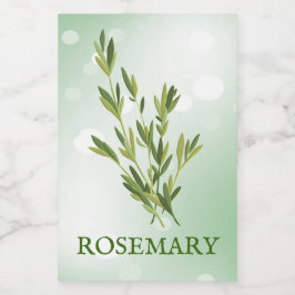 Rosemary Herbs Label Lebensmitteletikett