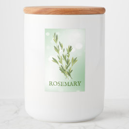 Rosemary Herbs Label Lebensmitteletikett