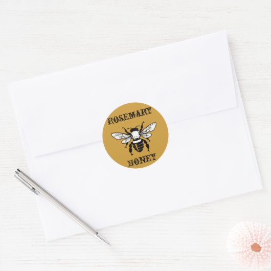 Rosemary Honey Bee Sticker (Umschlag)