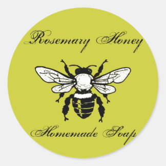 Rosemary Honey Soap Labels Runder Aufkleber
