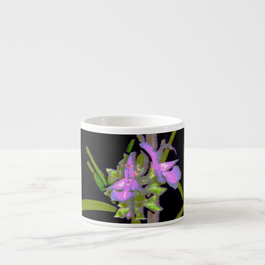 Rosemary in Bloom Espressotasse (Vorderseite)