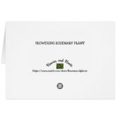 Rosemary in blühendem KräuterFoto (Rückseite Horizontal)