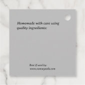 Rosemary infused Olivenöl Homemade Condition Geschenkanhänger (Rückseite)