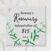 Rosemary infused Olivenöl Homemade Condition Geschenkanhänger (Vorderseite)