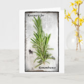 Rosemary Karte (Gelbe Blume)