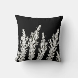 Rosemary-Kraut verlässt Kissen