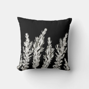 Rosemary-Kraut verlässt Kissen