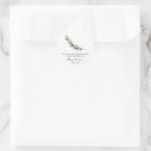 Rosemary Memorial Beerdigung Seed Packet Runder Aufkleber (Tasche)