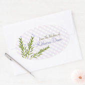 Rosemary Ovaler Aufkleber (Umschlag)