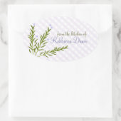 Rosemary Ovaler Aufkleber (Tasche)