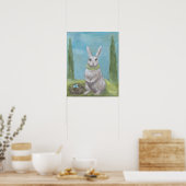 Rosemary Rabbit - Druck Poster (Küche)