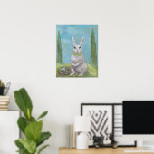Rosemary Rabbit - Druck Poster (Heimbüro)