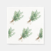 Rosemary Rustic Wedding Napkin Serviette (Vorderseite)