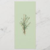 Rosemary Sage Green Rustic Menu Menükarte (Rückseite)