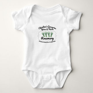 Rosemary spice jar. baby strampler