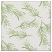 Rosemary Sprigs Herbal Pattern Stoff (Nahaufnahme)