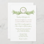 Rosemary Sprigs Herbal Wedding Einladung (Vorne/Hinten)