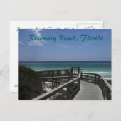 Rosemary-Strandpromenadenansicht Postkarte (Vorne/Hinten)