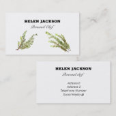 Rosemary Thyme Herbs Business Card Visitenkarte (Vorne/Hinten)