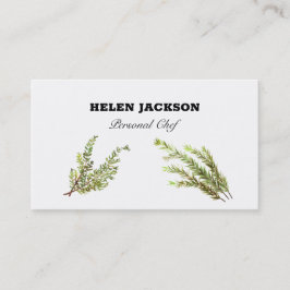 Rosemary Thyme Herbs Business Card Visitenkarte