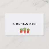 Rosemary Thyme Sage Herbs Koch Pots Visitenkarte (Rückseite)