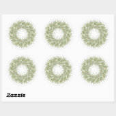 ROSEMARY WREATH Large Round Stickers (Blatt)