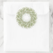 ROSEMARY WREATH Large Round Stickers (Tasche)