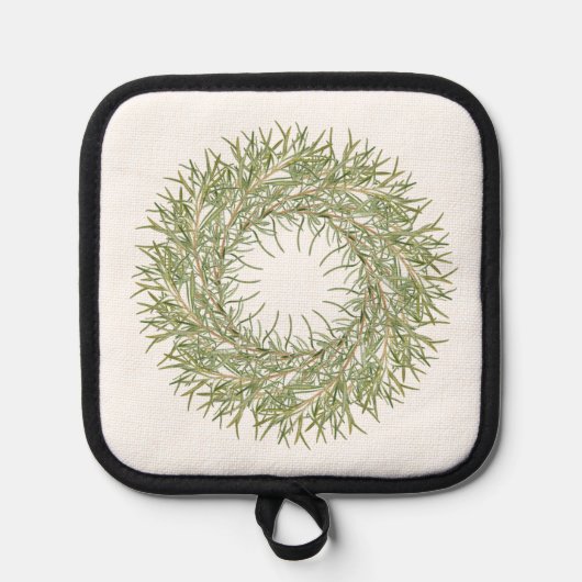 ROSEMARY WREATH Pot Holder Topflappen (Vorderseite)