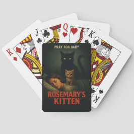 Rosemarys Kätzchen – Vintage-Horror-Katzenparodie Spielkarten