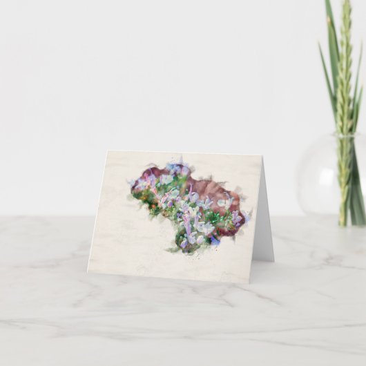 Rosemery Flower Card Karte (Vorderseite)