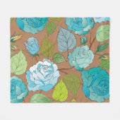 Rosen 25 fleecedecke (Vorderseite (Horizontal))