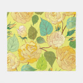 Rosen 4 fleecedecke (Vorderseite (Horizontal))