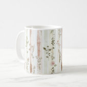 Rosen-Abstrakt Blumen Kaffeetasse (Vorderseite Links)
