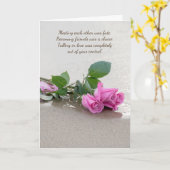 Rosen am Strand hochgehen Karte (Gelbe Blume)