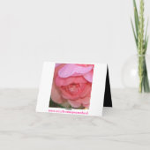 Rosen-Anlass-Anmerkungs-Karte Karte (Rückseite)