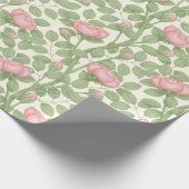 Rosen auf Creme (groß) Geschenkpapier (Ecke)