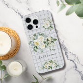 Rosen auf Gitternetz Personalisierter Name Iphone- iPhone Hülle