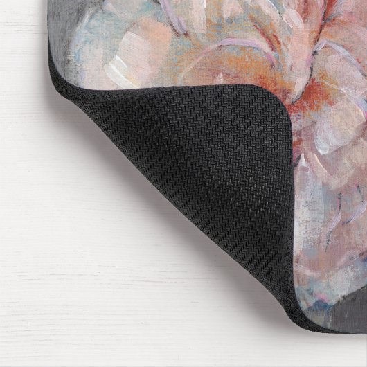 Rosen auf Grau Mousepad (Ecke)