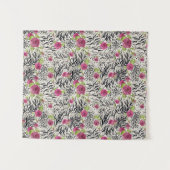 Rosen auf Tiermuster Wandteppich (Vorderseite (Horizontal))