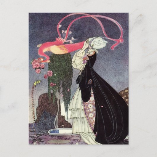 Rosen aus dem Pfau Postkarte (Vorderseite)