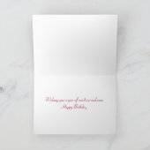 Rosen-Ballerina-Papier-Puppen-Geburtstags-Karte Karte (Innenseite)