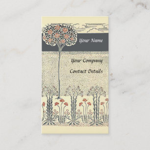 Rosen-Baum mit roter Blumen-Geschäfts-Karte Visitenkarte