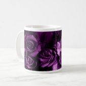 Rosen-Becher lila Tasse (Vorderseite Links)