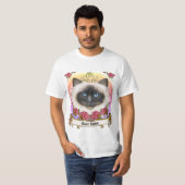 Rosen Birma-Katze T-Shirt (Vorne ganz)