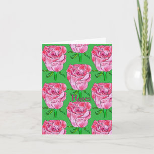 Rosen Blank Karte