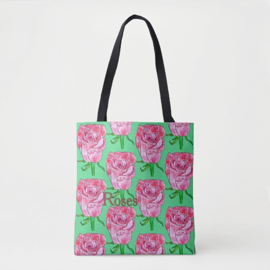Rosen Blank Tasche (Vorderseite)