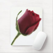 Rosen-Blume auf Weiß Mousepad (Mit Mouse)